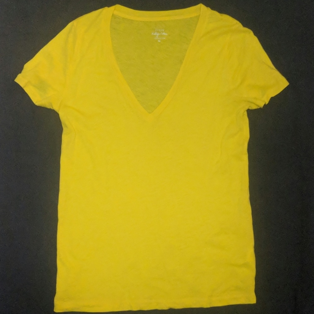 J. Crew. Vintage cotton tee v neck
